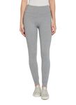 Lyssé Women's Plus Size Flattering Cotton Legging, Grey Melange, 1X