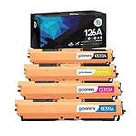 Gotoners 4PK Compatible Replacement Toner Cartridge CE310A CE311A CE312A CE313A for HP 126A Laserjet Pro CP1025NW CP1025 M275, HP Laserjet Pro 100 Color MFP M175NW M175A