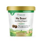 NaturVet No Scoot plus pumpkin 30 day supply, 60 soft chews