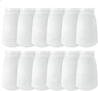 【12 Pack 4 Inch Ring Filter Socks 200 Micron】 10.24" Short Aquarium Felt Filter Bags, Aquarium Filter Sock for Saltwater Aquarium, 4 Inch Filter Sock Replacement for Eshopps & for Aqueon Fish Tanks