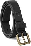 Timberland Women's Casual Leather for Jeans Belt, Black (Classic), Small 28-32 US