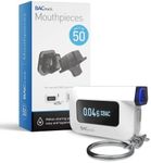 BACtrack C6 Keychain Breathalyzer and 50 Breathalyzer Mouthpieces Bundle