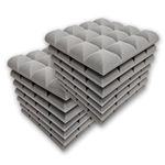 MMT Acoustix® Galaxy Acoustic Foam | Concave Convex Design, Superior Soundproofing & Bass Absorption Acoustic panels| 12x12x2 inch,Stone White, 54Pcs