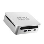 SKULLSAINTS CoreX Mini PC Powered by Ryzen Series, Triple Display Support, Wi-Fi 6E, Bluetooth 5.3, Compact Design, Metal Mini PC (Silver, Ryzen 5 4500U, 16+128)