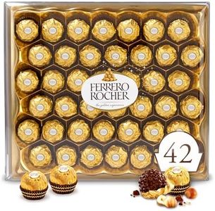 Ferrero Rocher, 42 Count, Premium Milk Chocolate Hazelnut, Chocolates for Gifting, 18.5 oz