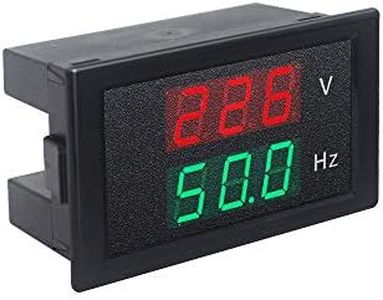 KETOTEK Digital AC Voltmeter Panel Mounting Meter AC80-300V Frequency Counter 45.0-65.0 HZ LED Display Voltage Volt Frequency Meter Tester Gauge