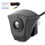 Qiilu Car Front View Camera, CCD Front View Camera Logo Embedded Waterproof Night Vision Monitor Fit for A4 A5 A6 A7 A8 Q3 Q5 Q7