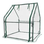 Gardzen Mini Greenhouse Heavy Duty Portable Green House, Clear Tent Indoor or Outdoor for Plants 36.2”(L) x36.2”(W) x42.5”(H)