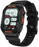 SGJIK Military Smart Watch for Men (Answer/Make Calls), 1.75'' Smart Watch for Android and iPhone, Fitness Watch with 100+ Sports Modes, IP68 Waterproof, GPS/Heart Rate/Sleep/Stress, Watches for Men