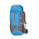 High Sierra Pathway 60L Top Load Internal Frame Backpack, Mineral/Slate/Glacier