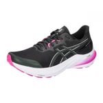 ASICS Women's GT-2000 12 LITE-Show Sneaker, Black/Pure Silver, 4 UK