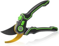 Marketo Bypass Pruning Shears with SK5 Steel Blade, Garden Pruning Shears Adjustment Cutting range Ø22mm, Garden Clippers with Safety Lock Pruners for Fresh Plants and Flowers