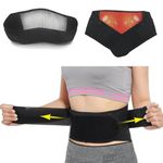 Magnetic Self Heat Lower Back Brace Belt Lumbar Support Pain Relief