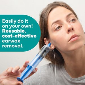 Medi Grade Large Ear Wax Removal Syringe Kit – 3 Quad-Stream Tips, 60ml