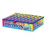 Mentos Chewy Dragee,Fruit Punch Rainbow Roll, Assorted Flavour, 655 Grams(Pack of 18 Sticks)