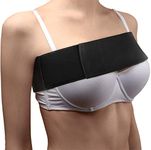 Post Op Breast Augmentation Band - Breast Implant Compression Support Wrap for Post Surgery No Bounce High Impact Stabilizer Strap for Sports Bra Alternative (Fits Most)