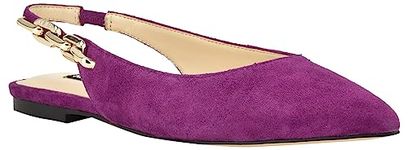 NINE WEST Women's Babby Ballet Flat, Purple 510, 7.5 UK