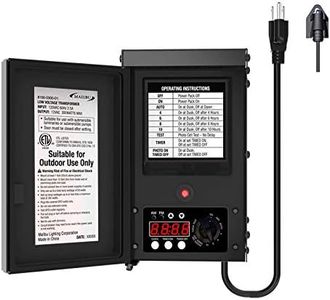 Malibu 300 Watt Power Pack with Sensor and Weather Shield for Low Voltage Landscape Lighting Spotlight Outdoor Transformer 120V Input 12V Output 8100-0300-01