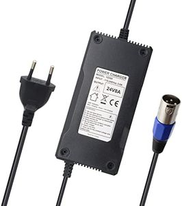 Alimentatore di rete da 24 V 8 A, cavo di ricarica per sedia a rotelle, scooter elettrico, 3 pin, connettore XLR, sostituisce HP1202L2 per batterie da 24 V Prophete, City-Star, Aldi, Hagebaumarkt