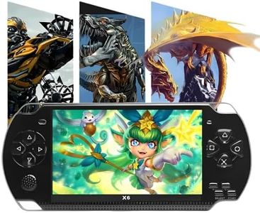 Drumstone 【Lifetime Replacement Warranty】 4.3 inch 8GB Handheld Game Console Built in 1500 Games for Multiple simulators X6 Retro Video Game Console mp3/mp4/TV Out Portable Game Player Device