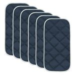 Sunny zzzZZ 6 Pack Baby Waterproof Changing Pad Liners - Quilted Thicker Ultra Soft Changing Table Cover Liners - Durable & Easy to Clean - Navy Blue - 23" x 11"