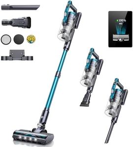 BuTure VAC VC60 Aspiradora sin Cable, 38KPA/450W Aspirador Potente, Autonomía de 55 Minutos con Display OLED Animado y Tableta de Fragancia, para Suelos, Alfombras y Pelo de Mascotas