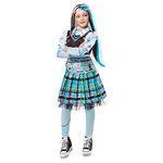 Rubie's 1000682S000 Frankie Stein Deluxe Child Costume Monster High Kids Fancy Dress, Girls, Multicoloured, 7-8 Years