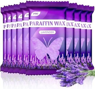 LYQC Paraffin Wax Refill, 10 packs of Paraffin Bath Wax for Hands and Feet for relief of stiff muscles and arthritic pain - deeply moisturises and protects the skin of the hands and feet (lavender)