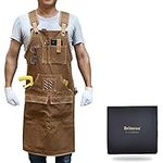 Briteree Woodworking Apron for Men,