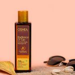 Oshea Herbals Radiance D Tan Fairness Body Massage Oil for All Skin Types | For Radiance & Satin Finish with Deep Moisturising, Anti Tanning | Enriched with Ginseng, Licorice & Olive Oil 200 ml