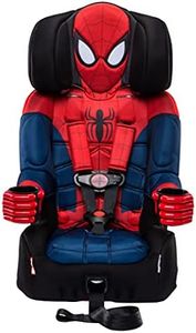 KidsEmbrace Marvel Spider-Man 2-in-1 Forward-Facing Booster Car Seat LATCH | 5-Point Harness Booster 22-65lbs converts to Belt-Positioning Booster 40-100lbs | Adjustable