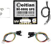 Geekstory BE-880Q GPS Module with Flash QMC5883L Compass GPS Antenna TTL Level 38400bps for Arduino Raspberry Pi Aircraft Pixhawk APM Flight Controller