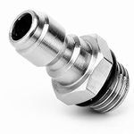1/4'' Quick Release Connector, 14mm Male Thread to 1/4 inch Quick Release Adapter Pressure Washer Sprayer Snow Foam Lance Bottle Connecting Parts Stainless Steel Coupler