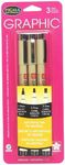 Pigma Micron Graphic 3pk Bk 1,2,3mm