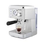 GEEPAS Espresso & Cappuccino Coffee Machine with Milk Frother, 15 Bar Pressure | 1.8L Detachable Water Tank Capacity, Stainless Steel Housing | 1140W, Silver