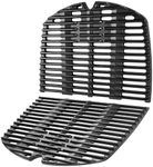 GGC Cooking Grate Replacement for Weber Q200, Q220, Q2000 Series, Q2400 Gas Grill, 2-Pack Cast Iron Grid Grates for Weber 7645 65811