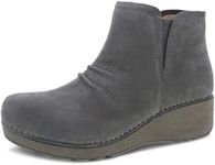 Dansko Womens Caley Bootie - comfort, arch support, wedge bootie, Grey Milled, 10.5-11