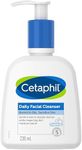 Cetaphil Daily Facial Cleanser 236 ml, For Normal to Oily Skin, Dermatologist Tested for Sensitive Skin, Fragrance Free, Oil Free, Non-irritating, Paraben Free, Soap Free, Formulated with Niacinamide