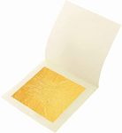 24k Gold Leaf Sheets, 4.33 x 4.33 cm, Pack of 10 Edible Gold Leaf Sheets for Cakes, Desserts, Candies, Art and Craft, Face Masks and Nail Art