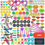 120 Pcs Kids Party Bag Fillers, Party Gifts for Children Birthday, Goodie Bag Fillers, Assortment Treasure Box Prizes, Prizes for Kids Classroom Rewards, Carnival Prizes