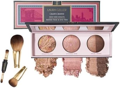 LAURA GELLER NEW YORK Gellers Greatest Kit - Baked Face & Eye Palette New York Minute + 4-in-1 Travel Makeup Brush