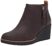 Dr. Scholl's Shoes Women's Bianca Ankle Boot, Brown Smooth, 10