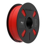 NUMAKERS PLA+ 3D Printer Filament, 1.75mm Red, Dimensional Accuracy +/- 0.03 mm, 1 kg Spool (2.2 lbs), Compatible with Most FDM Printers (Red)