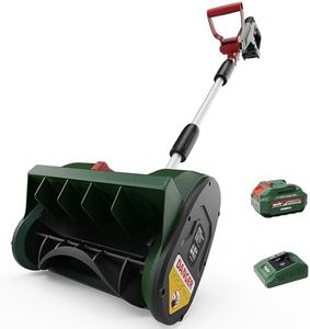 Mellif Cordless Snow Shovel, 12-Inch Brushless Snow Blower Compatible with Makita 18v Battery, Includes 4.0Ah Battery & Charger Kit, Lightweight with Adjustable Chute, Weather-Resistant