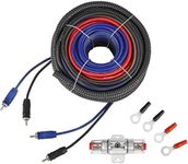 InstallGear Dual 10 Gauge Amp Kit with Amplifier Installation Wiring True Spec and Soft Touch Wire - 10 Gauge Wire, Amplifier,Sub Wiring Kit