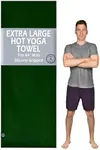Tatago Hot Yoga Mat Towel Non Slip for Hot Yoga (72-84 inch Mats) Our Hot Yoga Towel Non Slip Silicone Dabs & Absorbent Microfiber Blend Gives You More Grip As You Drip! (Ezmeraldo, XL - 84")