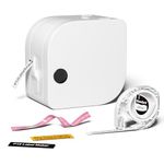 Label Maker Machine with Tape - P12 Portable Bluetooth Label Maker for Storage, Office, Home, Organizing, Sticker Maker Mini Label Maker with Multiple Templates, with 12mm x 4m Black on White Label