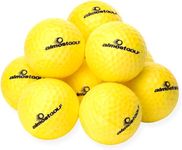 ALMOSTGOLF Limited Flight Practice Foam Golf Balls – Realistic Spin, Trajectory, & Accuracy Training, Pack of 24, Hi-Vis Yellow