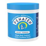 Penaten Medicated Diaper Rash Cream with 13% Zinc Oxide for Baby and Adult Essentials - Soothes, Heals & Protects Sore Skin, Paraben-Free, Fragrance-Free, Dermatologist Tested - 454 Grams