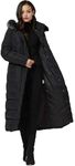 Molodo Women's Long Down Coat with 